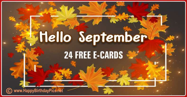 24 Hello September Cards to Share