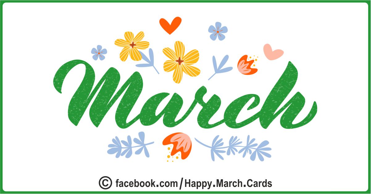 Hello March Cards