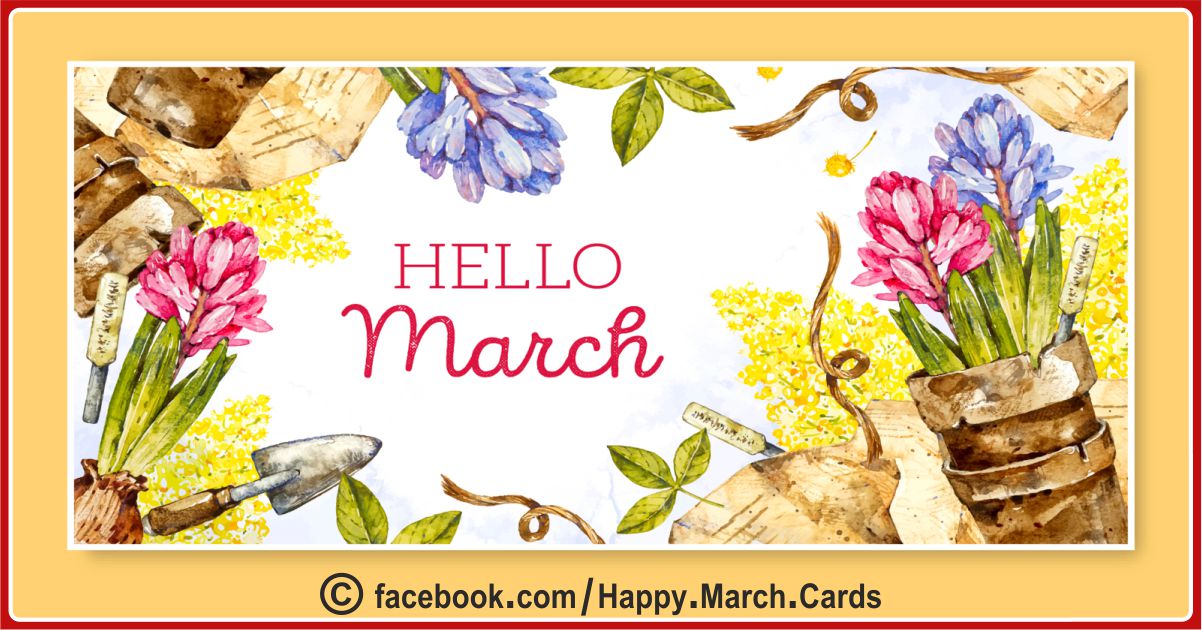 Welcome March Cards 21
