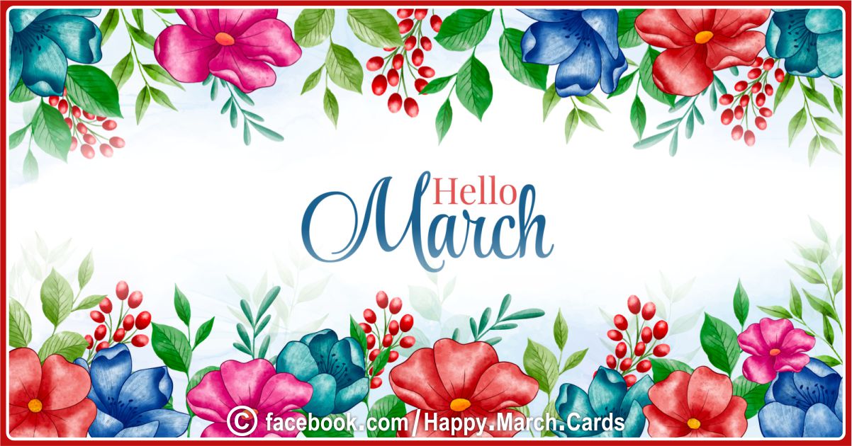 Welcome March Cards 23