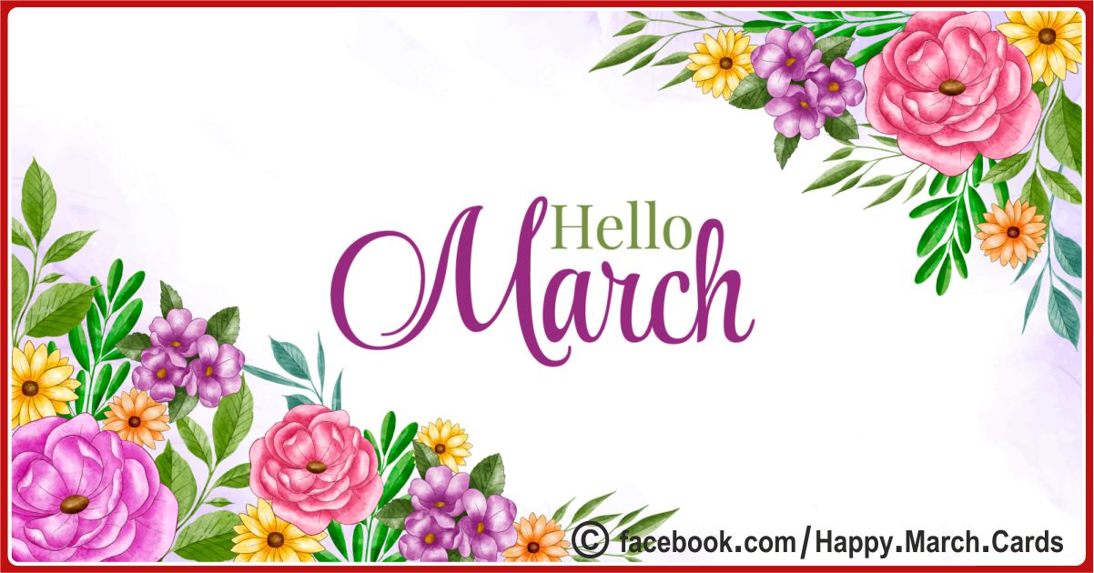 Welcome March Cards 26