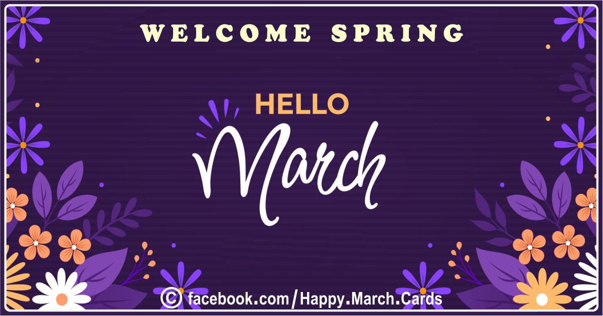 Welcome March Cards 29