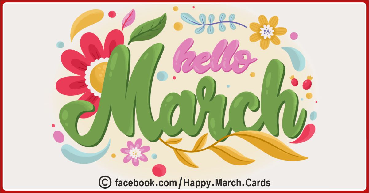 Welcome March Cards 31